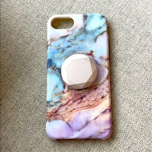 iPhone 8 case with pop socket